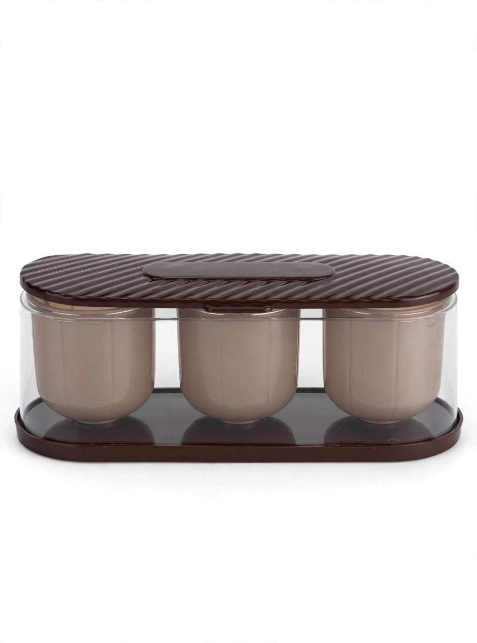 Multipurpose 3-in-1 Masala Box | Kitchen Spice Storage Container with 3 Compartments - Image 2