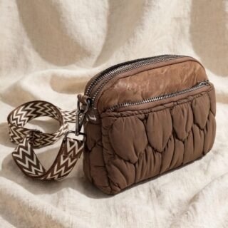 Women’s stylish pluffy luxury-look handbag