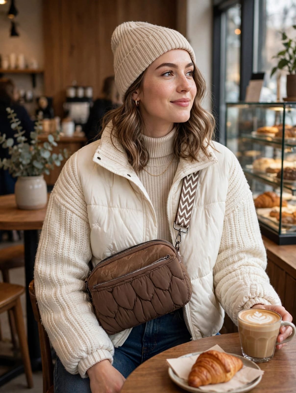 Women’s Stylish Pluffy Luxury-Look Slingbag - Image 2