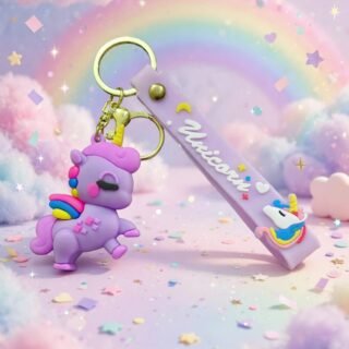 Cute Unicorn Keychain for Kids Girls and Women