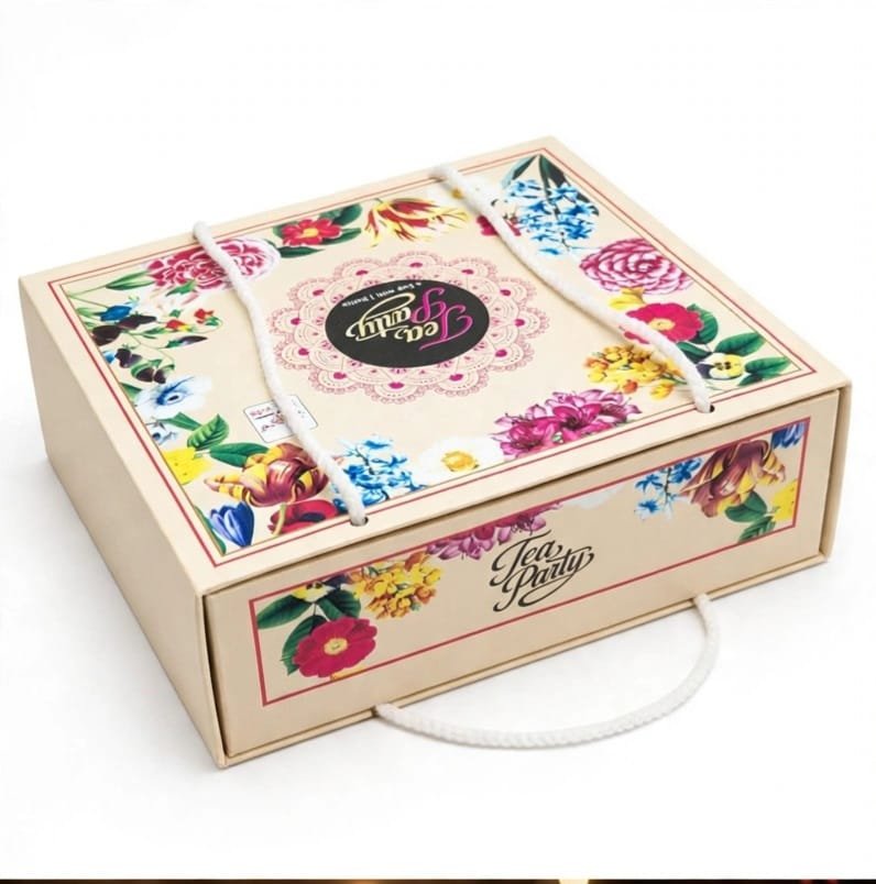 Premium Gift Pack with Water Bottle & 4 Colored Teacups with Gift Box Set - Image 4